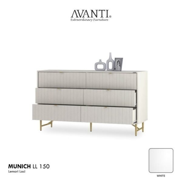 TERMURAH ACTIV FURNITURE AVANTI MUNICH LL 150 LEMARI 3 SUSUN MINIMALIS - Image 3