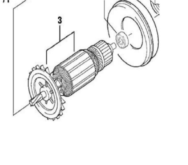 TERMURAH 1619P13609 BOSCH ARMATURE GBM 16-2 RE / SPARE PART BOSCH