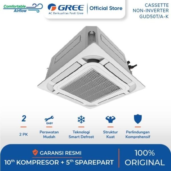 TERMURAH GREE 2 PK GUD50T/A-K U MATCH CASSETTE-NON INVERTER