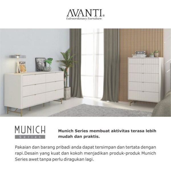 TERMURAH ACTIV FURNITURE AVANTI MUNICH LL 150 LEMARI 3 SUSUN MINIMALIS - Image 5