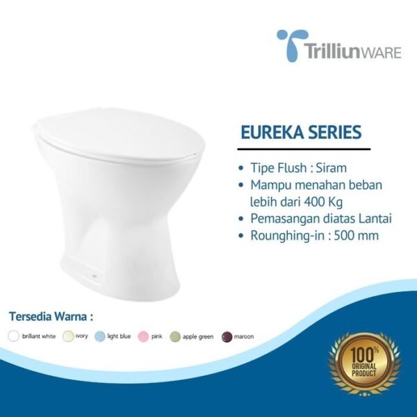 TERMURAH TRILLIUN TUTUP KLOSET DUDUK EUREKA / COVER SEAT CLOSET - Image 3