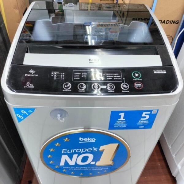 TERMURAH BEKO BTLA8008S Mesin Cuci TOP Loading 1 Tabung 8 KG - Image 3