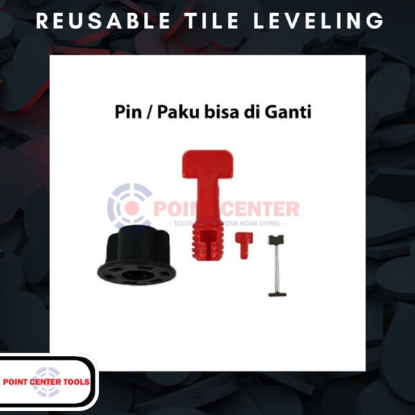 TERMURAH REUSABLE TILE LEVELING 1,5 MM + T CROSS 1,5 MM + PAKU PIN - Image 2