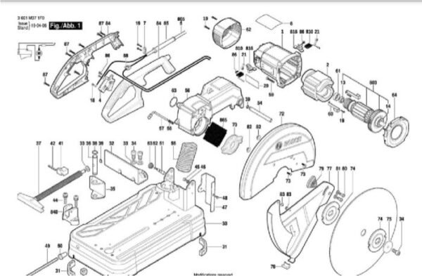 TERMURAH 1609B03638 BOSCH ARMATURE GCO 14-24 / SPARE PART - Image 2