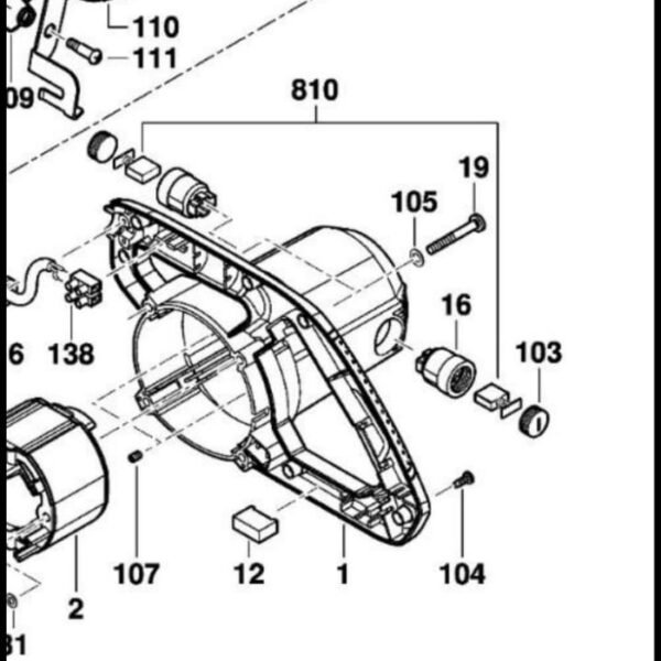 TERMURAH 1619PA7057BOSCH CARBON BRUSH GCM 10 MX SPARE PART - Image 2