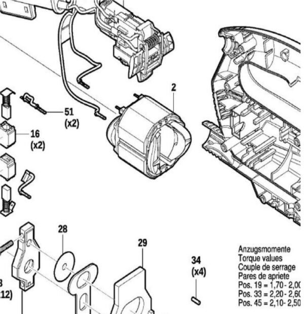 TERMURAH 1619P13750 BOSCH FIELD STATOR GST 700 / SPARE PART - Image 3