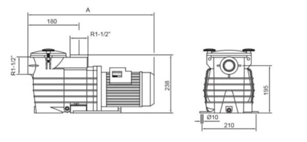 TERMURAH KRIPSOL POMPA KOLAM RENANG ODINA (0,75HP ; 0,75KW) THREE FASE - Image 2