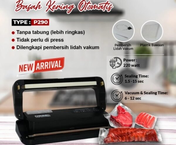 TERMURAH OSSEL VACUUM SEALER BASAH KERING P-290 VAKUM MAKANAN OSSEL