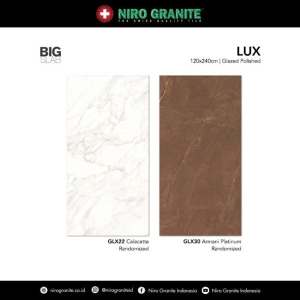 TERMURAH NIRO GRANIT 120 X 240 GLX30 BIG SLAB LUX GLAZED POLISHED - Image 3