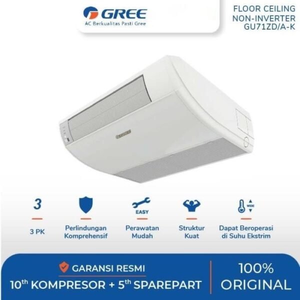 TERMURAH GREE 3 PK GU71ZD/A-K U-MATCH FLOOR CEILING