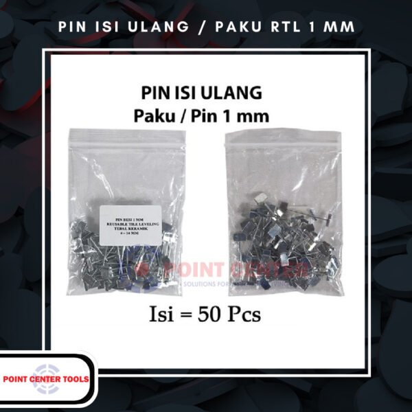 TERMURAH PIN BESI PENGGANTI REUSEABLE TILE LEVELING JARAK NAT 1MM - Image 2