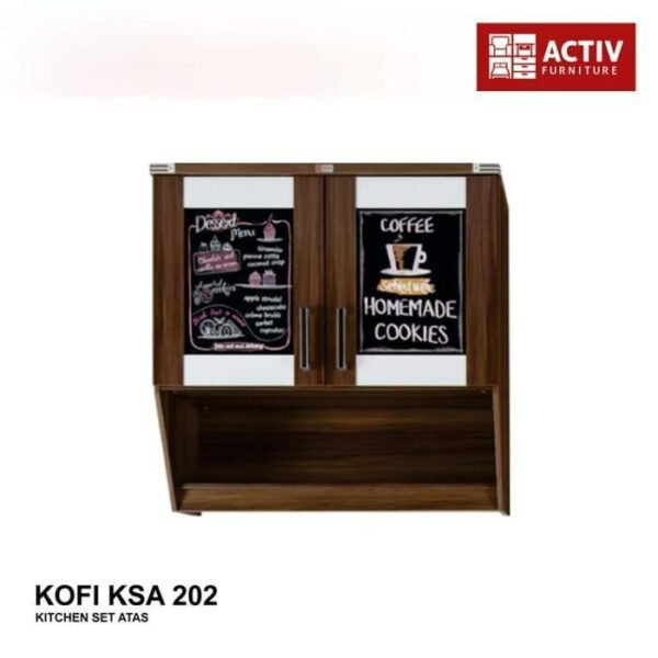 TERMURAH ACTIV FURNITURE KOFI KSA 202 LEMARI DAPUR ATAS 2 PINTU