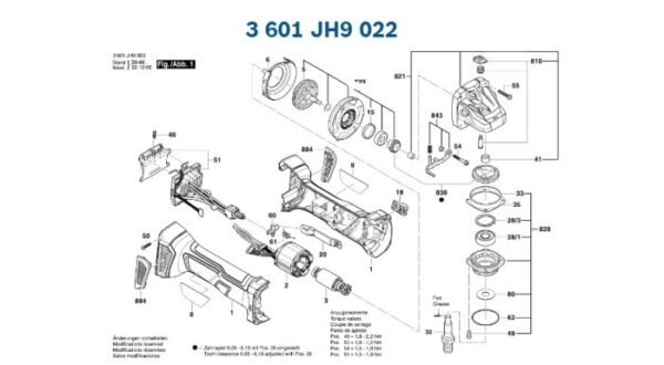 TERMURAH 1600A01NC3 BOSCH SWITCH GWS 18 VLI BOSCH ORIGINAL - Image 3