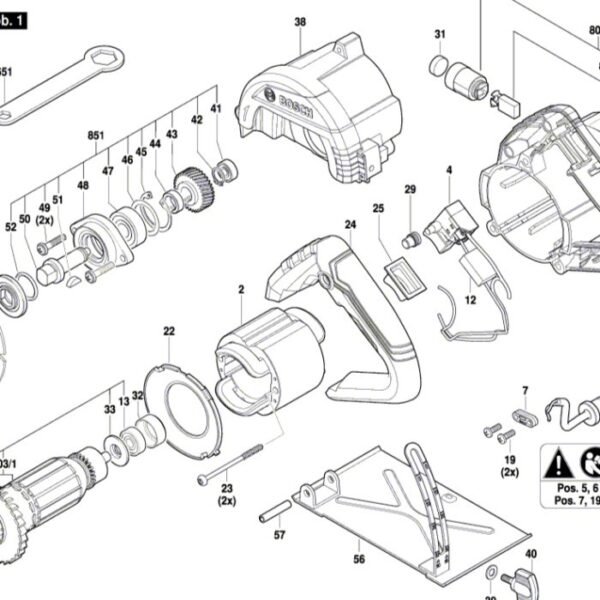 TERMURAH 1619PB5623 BOSCH SWITCH GDC 140 / SPARE PART BOSCH ORIGINAL - Image 2