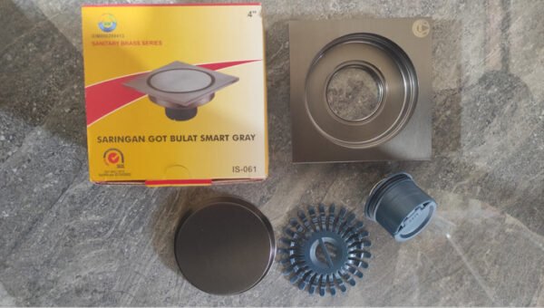 TERMURAH IGM IS-061 Saringan Got Smart Bulat Gray Abu / FIoor Drain - Image 2