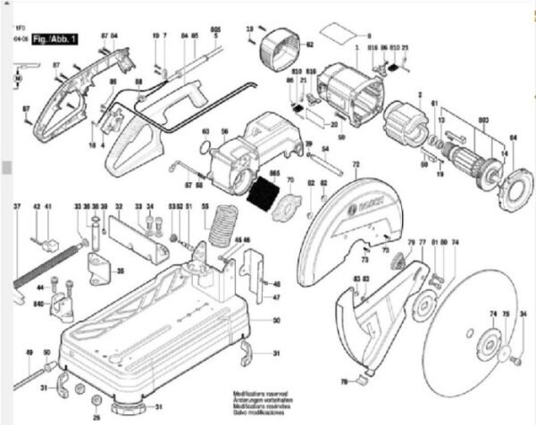 TERMURAH 1609B00137 BOSCH FIELD STATOR GCO 14-24 / SPARE PART - Image 3