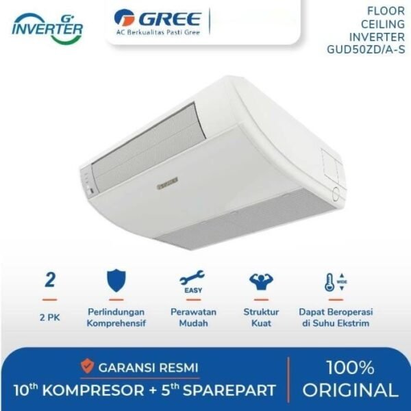 TERMURAH GREE 2 PK GUD50ZD/A-S U-MATCH FLOOR CEILING INVERTER