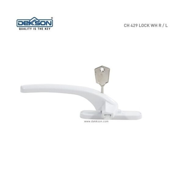 TERMURAH DEKKSON CH 429 LOCK L/H WH Casement Handle Kunci Jendela - Image 3