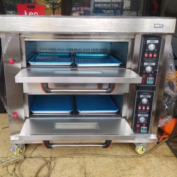 TERMURAH GAS DECK OVEN ROTI OSSEl 2 DECK 4 TRAYS GAS OVEN ROTI OS-40Q - Image 2