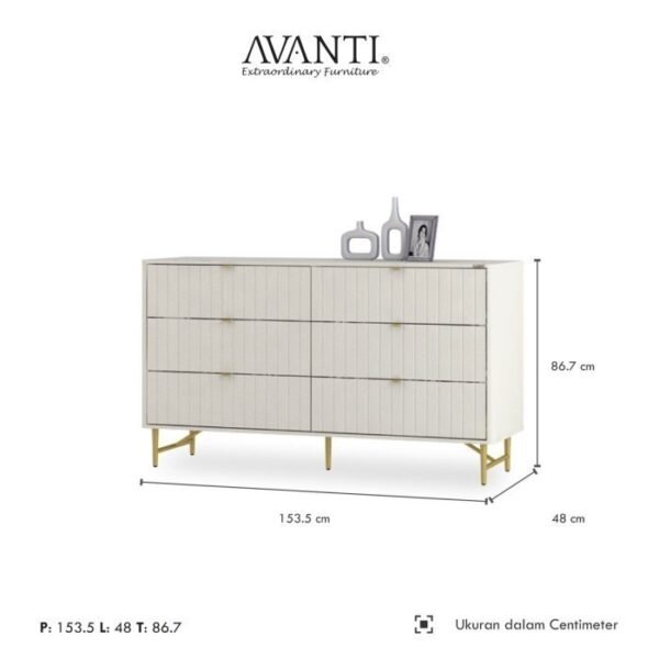 TERMURAH ACTIV FURNITURE AVANTI MUNICH LL 150 LEMARI 3 SUSUN MINIMALIS - Image 2