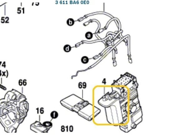 TERMURAH 1607200372 BOSCH SWITCH GBH 220 / SPARE PART BOSCH ORIGINAL