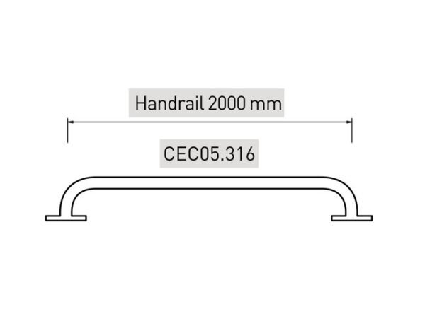 TERMURAH KRIPSOL PEGANGAN TANGAN / HANDRAIL CEC05.316 KOLAM RENANG - Image 2