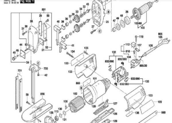 TERMURAH 2604220502 BOSCH FIELD STATOR GSG 300 / SPARE PART - Image 3