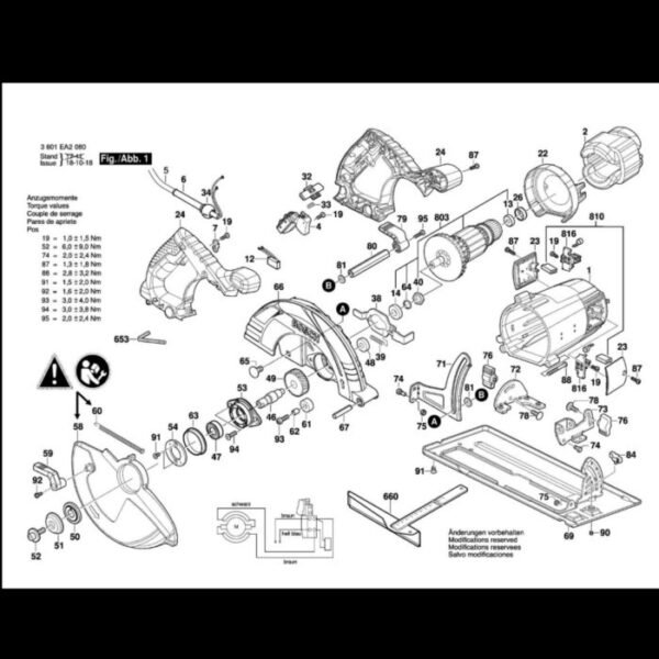 TERMURAH 1619P08335 BOSCH FIELD STATOR GKS 235 TURBO / SPARE PART - Image 2