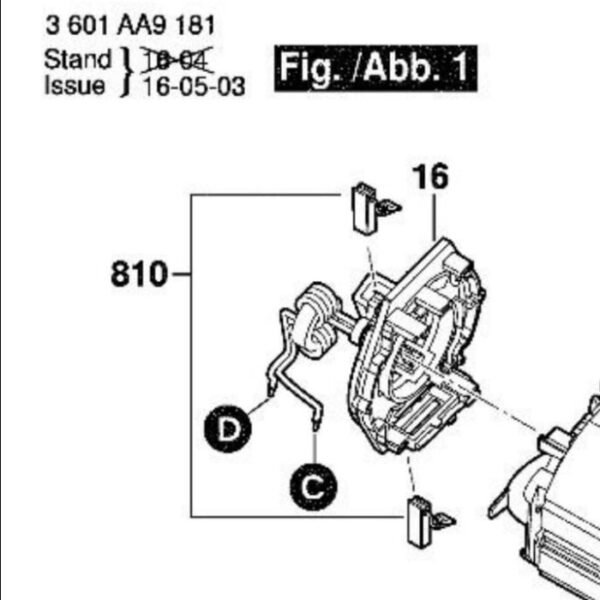 TERMURAH 1619P20086 BOSCH CARBON BRUSH GBM 350 SPARE PART - Image 3