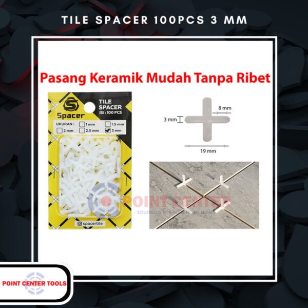 TERMURAH TILE SPACER 3MM/ CROSS / NAT KERAMIK 3 MM - Image 2