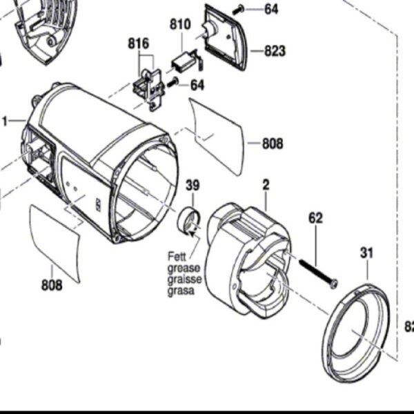 TERMURAH 1619P15702 BOSCH FIELD STATOR GWS 2200-180 GWS 2200-230 - Image 2