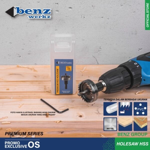 TERMURAH MATA BOR HOLESAW HSS 65MM / MATA BOR PLONG KAYU, BESI BY BENZ