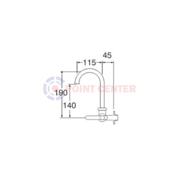 TERMURAH SAN EI A26JRN KRAN DAPUR / KRAN SINK / KRAN ANGSA - Image 2