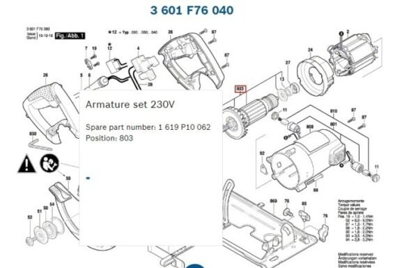 TERMURAH 1619P10062 BOSCH ARMATURE GKS 7000 / SPARE PART - Image 2