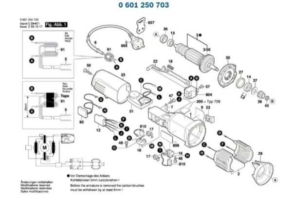 TERMURAH 1607200146 BOSCH SWITCH GGS 5000L/GWS 8-100C/GWS 8-100 CE - Image 3