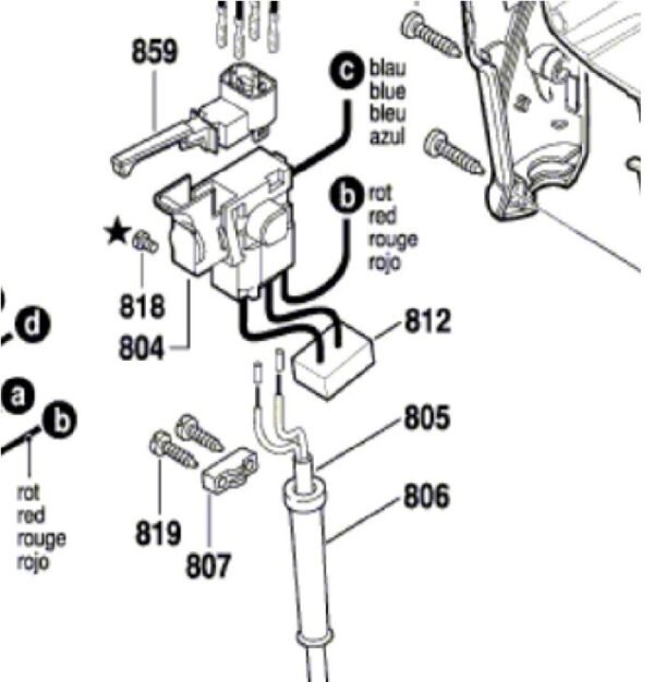 TERMURAH 2607200176 BOSCH SWITCH GDS 18 E / SPARE PART BOSCH ORIGINAL