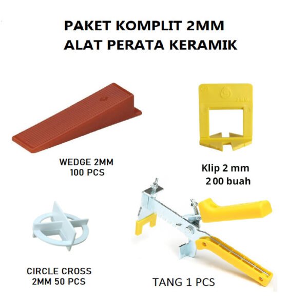 TERMURAH SPACER 2MM PAKET KOMPLIT PERATA KERAMIK TILE LEVELING SYSTEM