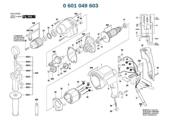 TERMURAH 2604220702 BOSCH FIELD STATOR GBM 13 HRE / SPARE PART - Image 3