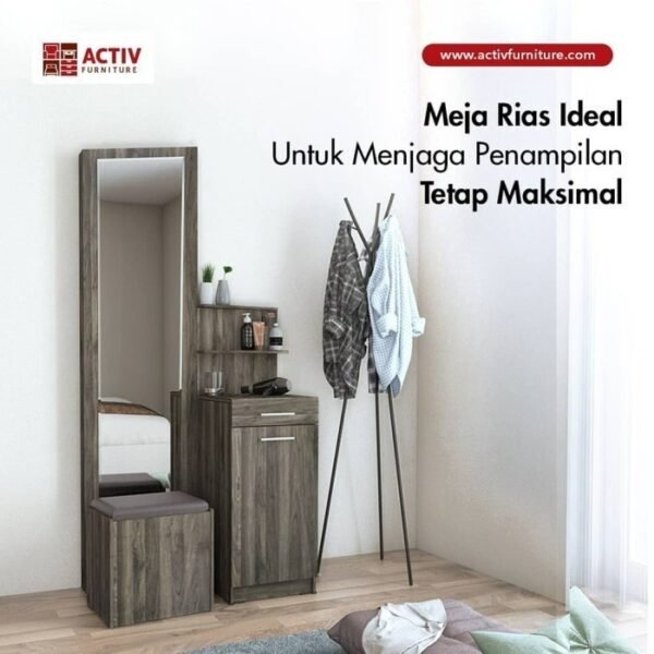 TERMURAH ACTIV FURNITURE SLIDE MR 90 PAKET MEJA RIAS RAK KURSI MODERN