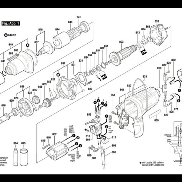 TERMURAH 2607200176 BOSCH SWITCH GDS 18 E / SPARE PART BOSCH ORIGINAL - Image 3